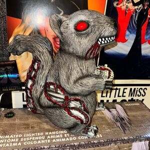 Spirit Halloween  Latex Zombie Squirrel Prop Lawn Scares Decor Decorations
